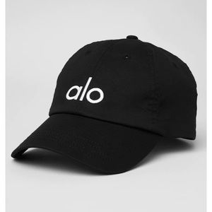 Alo off duty baseball cap in black and white
